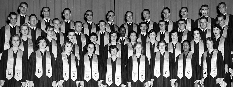 1958 choir posed