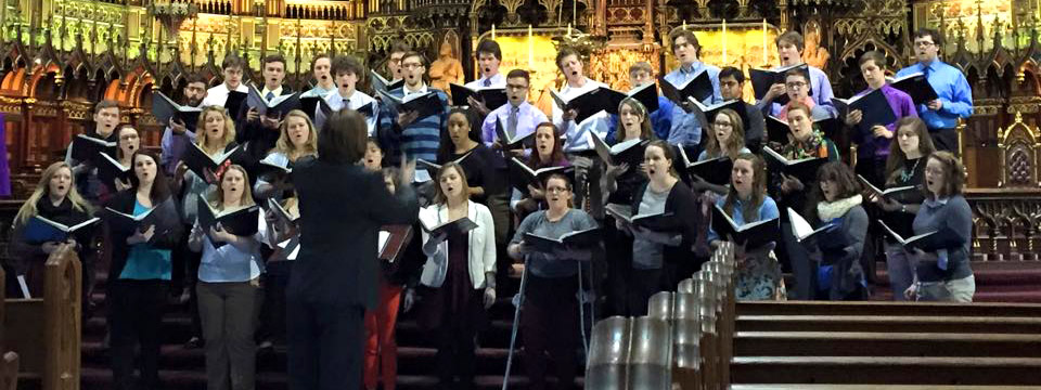 2015 tour choir in Montreal cathedral